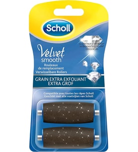 Lexroo Scholl Scholl Velvet Smooth Express Pedi Crystal Diamonds ekstra soyma taneciği 2 yedek rulo