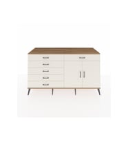 Kronos Konsol Tek Raflı 6 Çekmeceli 2 Kapaklı 176x59x99 Çam-Aytaşı