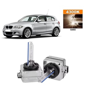 BMW 1 Serisi E87 2003-2012 Xenon D1S / D1R 4300K Sarı HID Xenon Ampul 2 Adet