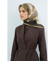 Armine Saf İpek Sura Eşarp-2026 İlkbahar-Yaz- 952100D (Vizon)