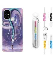 Casper E30 F20 X20 Kılıf Kablo Koruma Spiral Silikon Kız ve Ejderha 1742