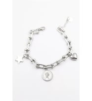 Charm Tfn Zincir Bileklik - Gümüş