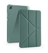 Lexroo Lenovo Tab One 8.7 TB-305FU Kılıf Tri Folding Kalem Bölmeli Standlı Kılıf - Koyu Yeşil