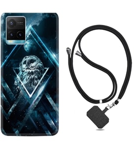 Vivo Y11S Y21S Y20 Y20S Y70 Kılıf Boyun Askılı Silikon Old Owl 1649