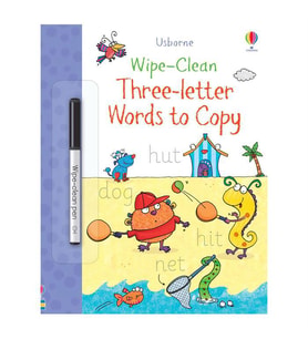 Wipe-Clean:Three-letter Words to Copy Usborne Publishing