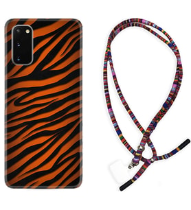 Samsung A02S A03S A10 A12 A13 A21S A22 Kılıf Boyun Asklı Rasta Silikon Leopar Yeni 1676