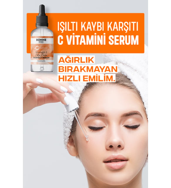 Bonne Doses 3'lü Cilt Serumu Seti 3x20 ml C Vitamini + Hyalüronik