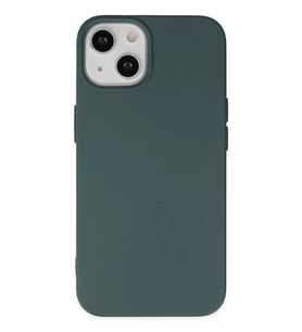 Durukar® iPhone 14 Plus Kılıf Nano içi Kadife Silikon - Koyu Yeşil