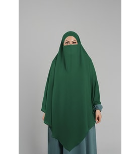 Zümrüt Pratik Hazır Geçmeli Tesettür Eşarp Krep Bağcıklı Çift Katlı Sufle Hijab 2314_37