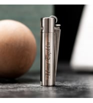 İsme Özel Clipper Metal Çakmak Gümüş
