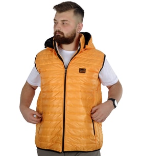 Mode XL Büyük Beden Yelek Kapitone Kapşonlu 22600 Sarı