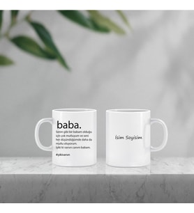 BABALAR GÜNÜ HEDİYE KUPA BARDAK
