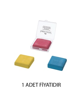 FABER CASTELL PLASTİK KUTULU HAMUR SİLGİ RENKLİ