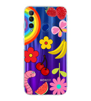PrintiFy Honor 20 Lite ile Uyumlu Water Color 5  Kamera Korumalı Şeffaf  Kılıf