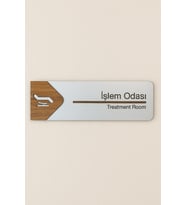 Lucena İşlem Odası Ofis Oda Kapı İsimliği Yönlendirme Tabelası Levhası Kişiselleştirilebilir