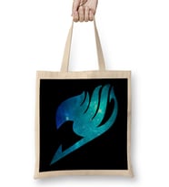 Fairy Tail Galaxy Silhouette Logo Bez Çanta Uzun Saplı