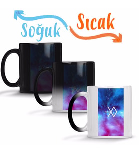 Exo Galaxy Sihirli Kupa Bardak Porselen