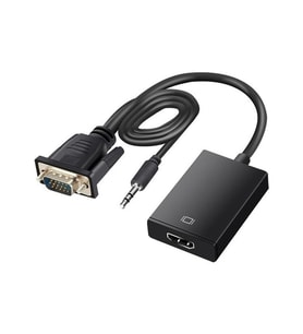 Fully G-537K VGA to HDMI Çevirici Adaptör 3.5 Mm Ses Girişli