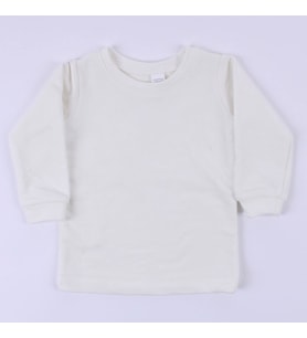 Unisex Ekru Uzun Kollu Tek Üst Body