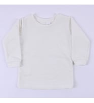 Unisex Ekru Uzun Kollu Tek Üst Body