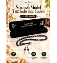 Kişiye Özel Sürmeli Model Kadife Kutulu Tesbih