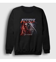 Presmono Unisex Siyah Reaper Accept Sweatshirt 180750tt