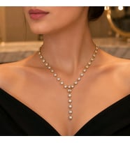 Lüks Zirkon Taşlı Figürlü Gösterişli Y Kolye
