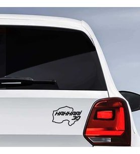 Hakkari İli 30 Plaka Kodu Memleket Yarış Pisti Sticker - Oto Araba Etiket, Aksesuar, Tuning
