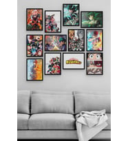 My Hero Academia 12 Parça Ahşap Mdf Tablo Zlltb350