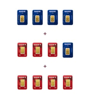 Nadir Gold 24 Ayar 19,5 Gram Külçe Altın (5 Adet 2,5 Gram Külçe Altın + 7 Adet 1 Gram Külçe Altın )