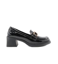 Miss Park Moda 386 k1457 Loafer Siyah Rugan Kadın Günlük Ayakkabı