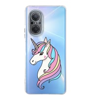 Huawei Nova 9 Se Uyumlu Kamera korumalı Kapak Unicorn Tasarımlı  Şeffaf Kılıf