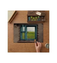 Pencereden Doğaya Bakış Tasarımı 240 parça Ahşap Puzzle Ahşap Kutuda MP01195