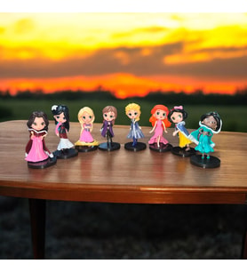 DISNEY PRENSES 8Lİ SET DISNEY KARAKTER SET 8 Lİ BİBLO DİSNEY PRENSES KARAKTERLERİ DİSNEY OYUNCAKLARI