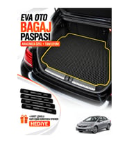 HONDA CİVİC-FB7-SEDAN (2012-2015) Uyumlu EVA Bagaj Paspası Araca Özel Siyah-Sarı
