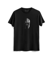 Spartan Baskılı  Siyah Tshirt