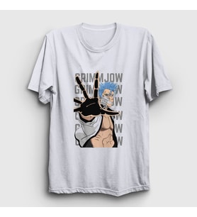 Presmono Unisex Beyaz Cero Grimmjow Anime Bleach T-Shirt 127380tt