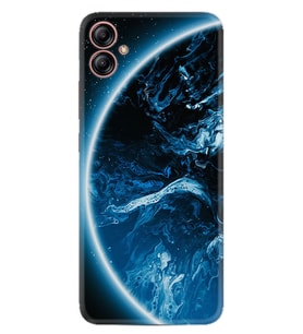 Samsung Galaxy A05 Kılıf Silikon Desen Özel Seri Blue Planet 1610