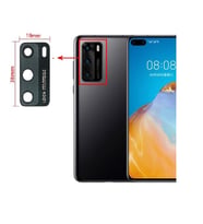 Huawei Uyumlu P40 Arka Kamera Camı Lens Yapışkanlı