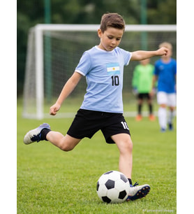 Civil Boys Argentina Baskılı 2'li 10-13 Yaş Takım - Pamuk Forma - Mavi