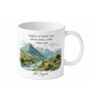 Tunceli Dağ ve Dere Temalı Kişiye Özel Kupa Bardak Hediye