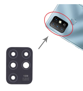 Infinix HOTE 10 Arka Kamera Camı Lens Yapışkanlı