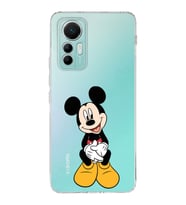 Xiaomi Mi 12 Lite Uyumlu Kapak Mickey Mouse Tasarımlı Şeffaf  Silikon Kılıf