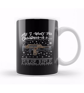 All I Want For Christmas Is A Pulse Rifle Aliens Kupa Bardak Porselen