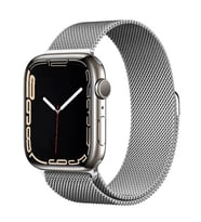 Apple Watch 7 45mm Uyumlu Kordon Hasır Metal Mıknatıslı Zore Band-01 Kayış (Gümüş)