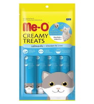 Me-O Creamy Treats Tavuk ve Ciğerli Kedi Ödül Maması 15 gr x 4