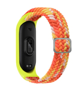 Xiaomi Mi Band 3 Uyumlu Kordon Örgü İşlemeli Yumuşak Hasır KRD-49 Kayış