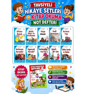 1.Sınıf Kıkırdatan Öyküler (10 Kitap)+Kitap Okuma Not Defteri