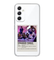 Samsung Galaxy A24 Uyumlu Stranger Things Minimalist Poster Desenli Şeffaf Telefon Kılıfı