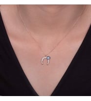 NAZARLI NAL 925 AYAR GÜMÜŞ KOLYE
